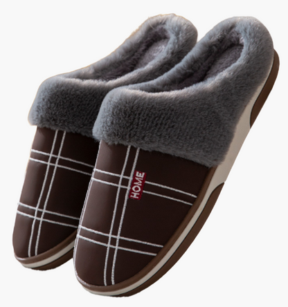 Herren Hausschuhe – Stilvolle Komfort-Pantoffeln für Zuhause mit Warmfutter und Antirutschsohle