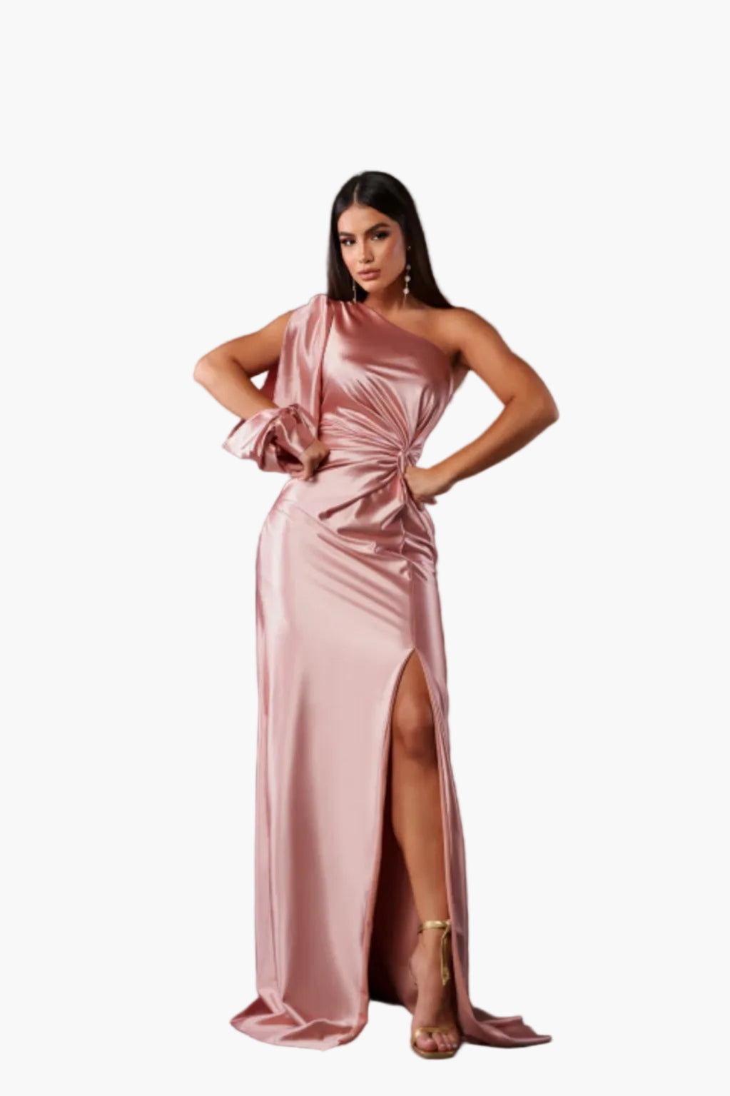 Women's One-Shoulder Evening Dress Elegant Asymmetrical Festive Gala