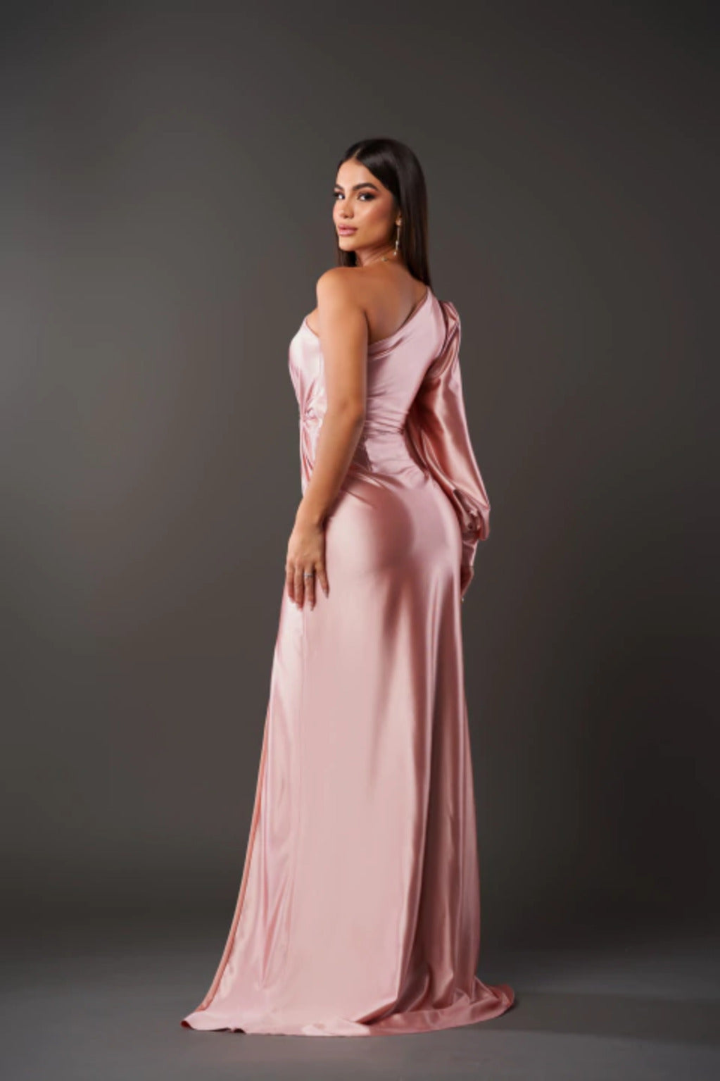 Women's One-Shoulder Evening Dress Elegant Asymmetrical Festive Gala