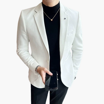 Men's Business Casual Blazer Modern Slim Fit Jacket for Office and Events