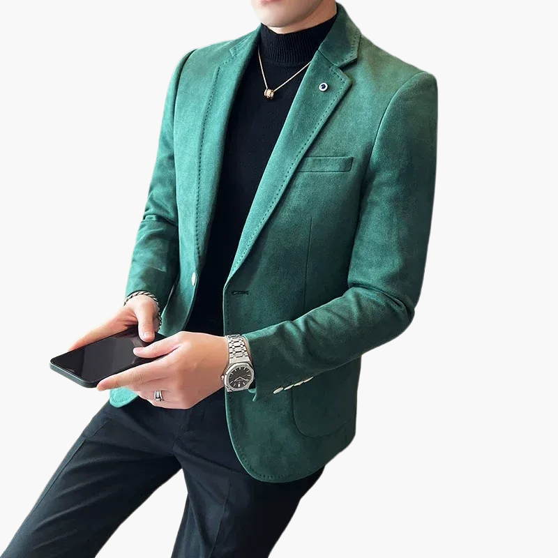 Men's Business Casual Blazer Modern Slim Fit Jacket for Office and Events