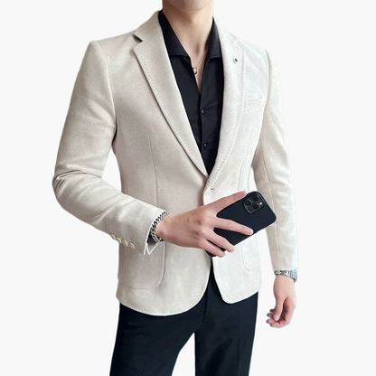 Men's Business Casual Blazer Modern Slim Fit Jacket for Office and Events