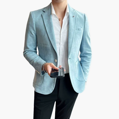Men's Business Casual Blazer Modern Slim Fit Jacket for Office and Events