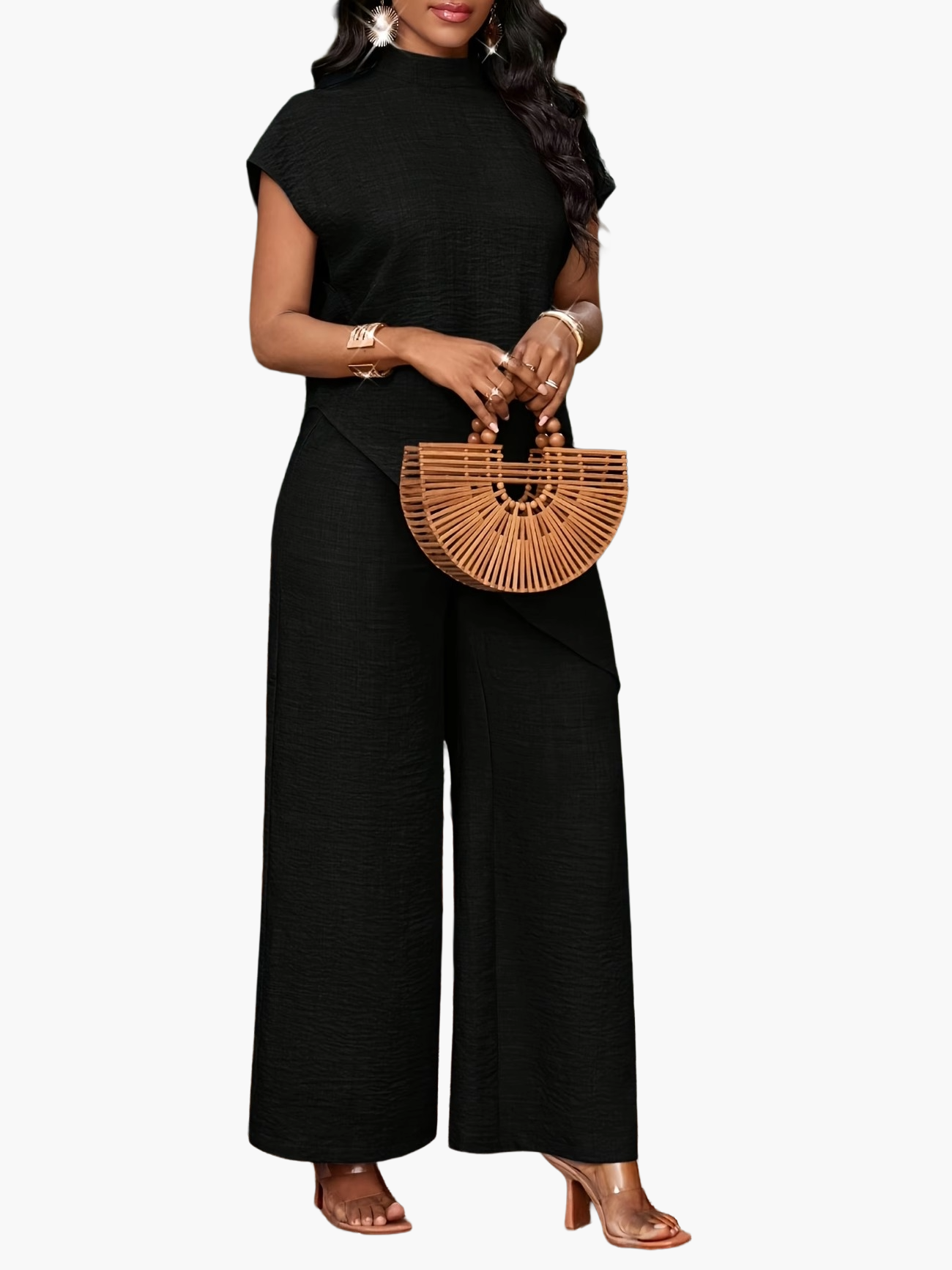 Women's jumpsuit with asymmetrical design for casual wear and summer