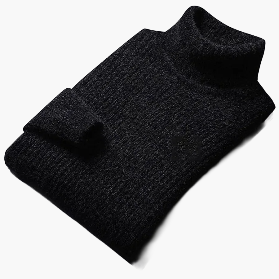 Men's knitted sweater modern ribbed for everyday and office