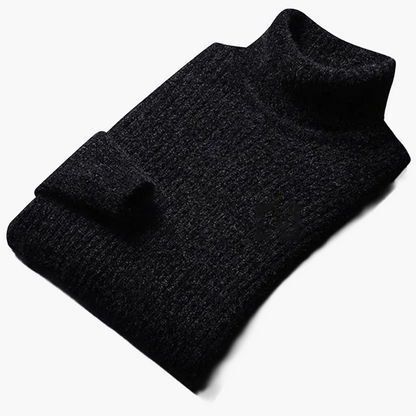 Men's knitted sweater modern ribbed for everyday and office