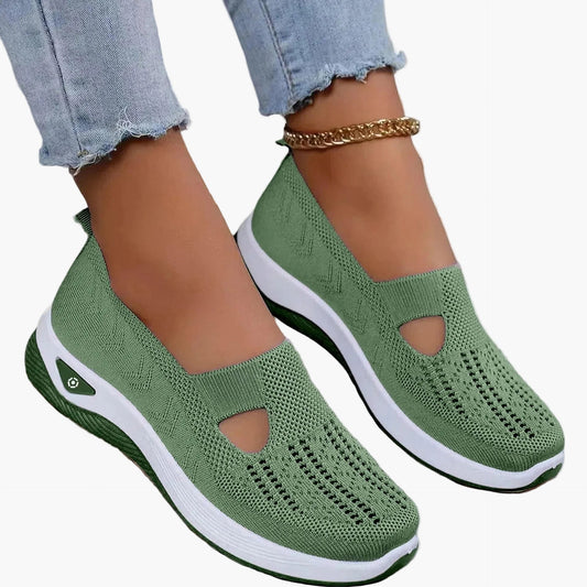 Damen Orthopädische Slip-On Sneaker für Alltag, Freizeit & Sport – Bequeme Mode-Schuhe mit rutschfester Sohle