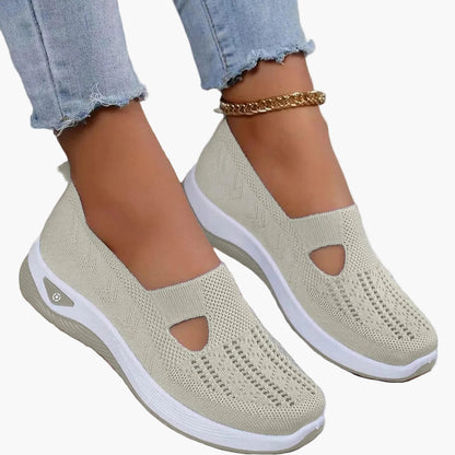 Damen Orthopädische Slip-On Sneaker für Alltag, Freizeit & Sport – Bequeme Mode-Schuhe mit rutschfester Sohle