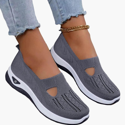 Damen Orthopädische Slip-On Sneaker für Alltag, Freizeit & Sport – Bequeme Mode-Schuhe mit rutschfester Sohle