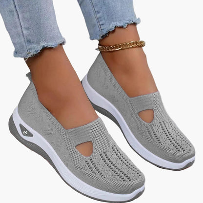 Damen Orthopädische Slip-On Sneaker für Alltag, Freizeit & Sport – Bequeme Mode-Schuhe mit rutschfester Sohle