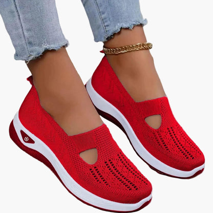 Damen Orthopädische Slip-On Sneaker für Alltag, Freizeit & Sport – Bequeme Mode-Schuhe mit rutschfester Sohle