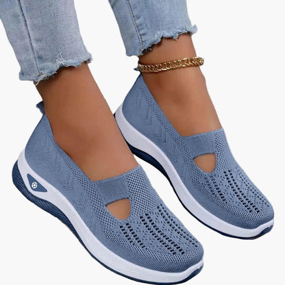 Damen Orthopädische Slip-On Sneaker für Alltag, Freizeit & Sport – Bequeme Mode-Schuhe mit rutschfester Sohle