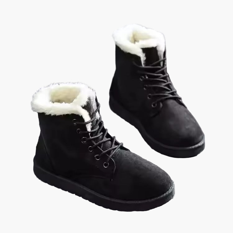 Women's Winter Ankle Boots Cozy Warm with Laces – Outdoor & Everyday Use