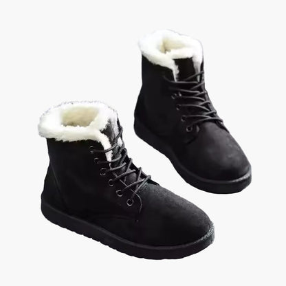 Women's Winter Ankle Boots Cozy Warm with Laces – Outdoor & Everyday Use