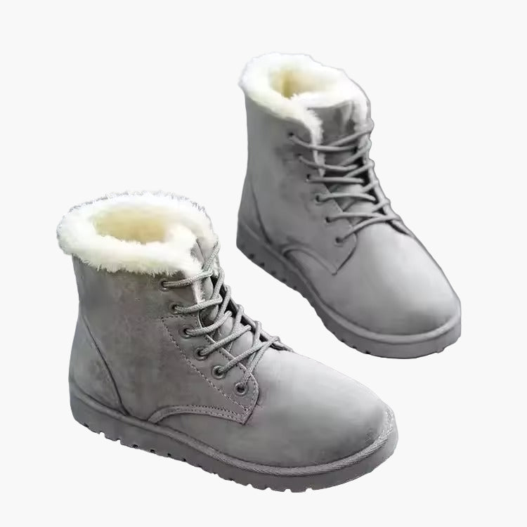 Women's Winter Ankle Boots Cozy Warm with Laces – Outdoor & Everyday Use