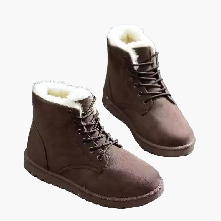 Women's Winter Ankle Boots Cozy Warm with Laces – Outdoor & Everyday Use