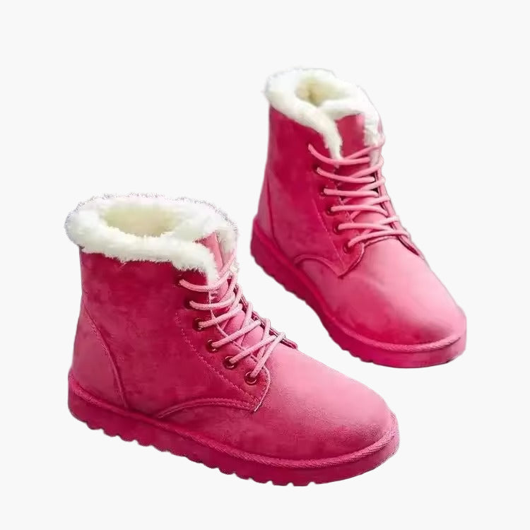 Women's Winter Ankle Boots Cozy Warm with Laces – Outdoor & Everyday Use