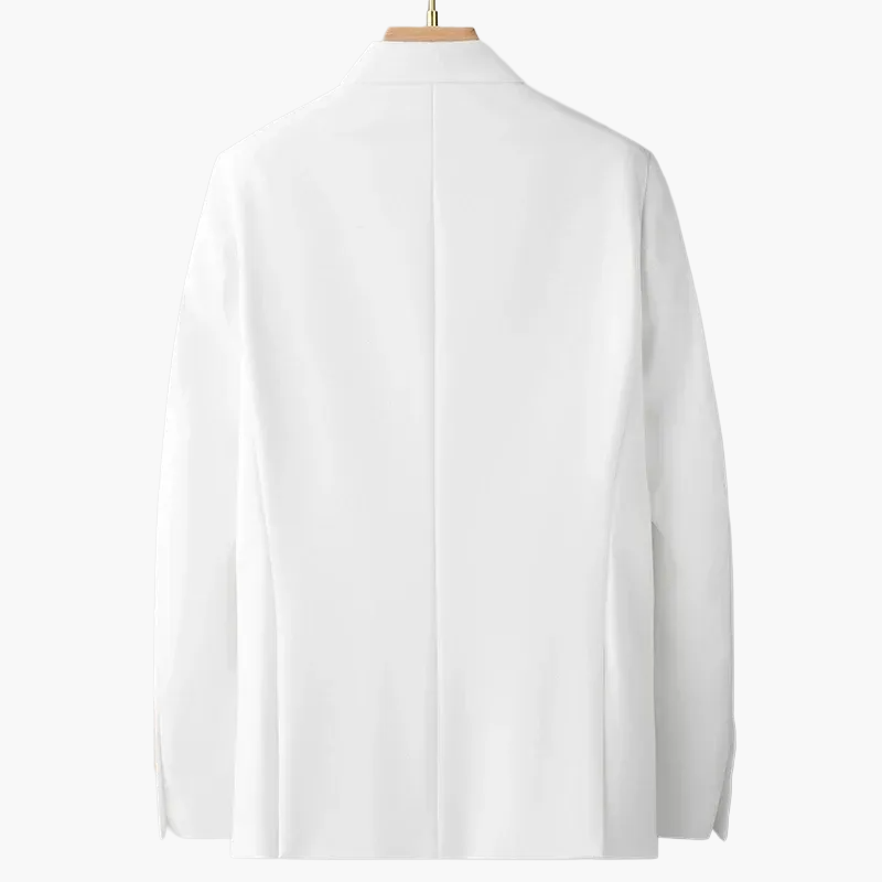 Men's Double-Breasted Blazer – Elegant Suit Jacket for Festive Occasions and Business