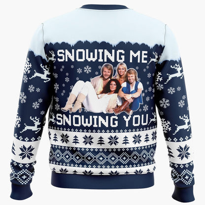 Unisex Weihnachtspullover im Ugly Christmas Style mit ABBA-Motiv – Perfekt für Musikfans und Weihnachtsfeiern