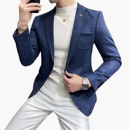 Men's Modern Slim Fit Blazer – Elegant Business & Casual Jacket