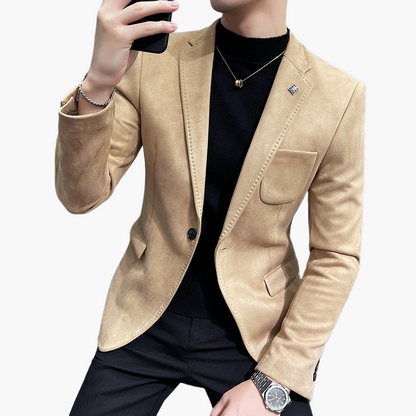 Men's Modern Slim Fit Blazer – Elegant Business & Casual Jacket
