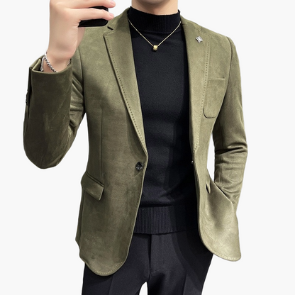 Men's Modern Slim Fit Blazer – Elegant Business & Casual Jacket