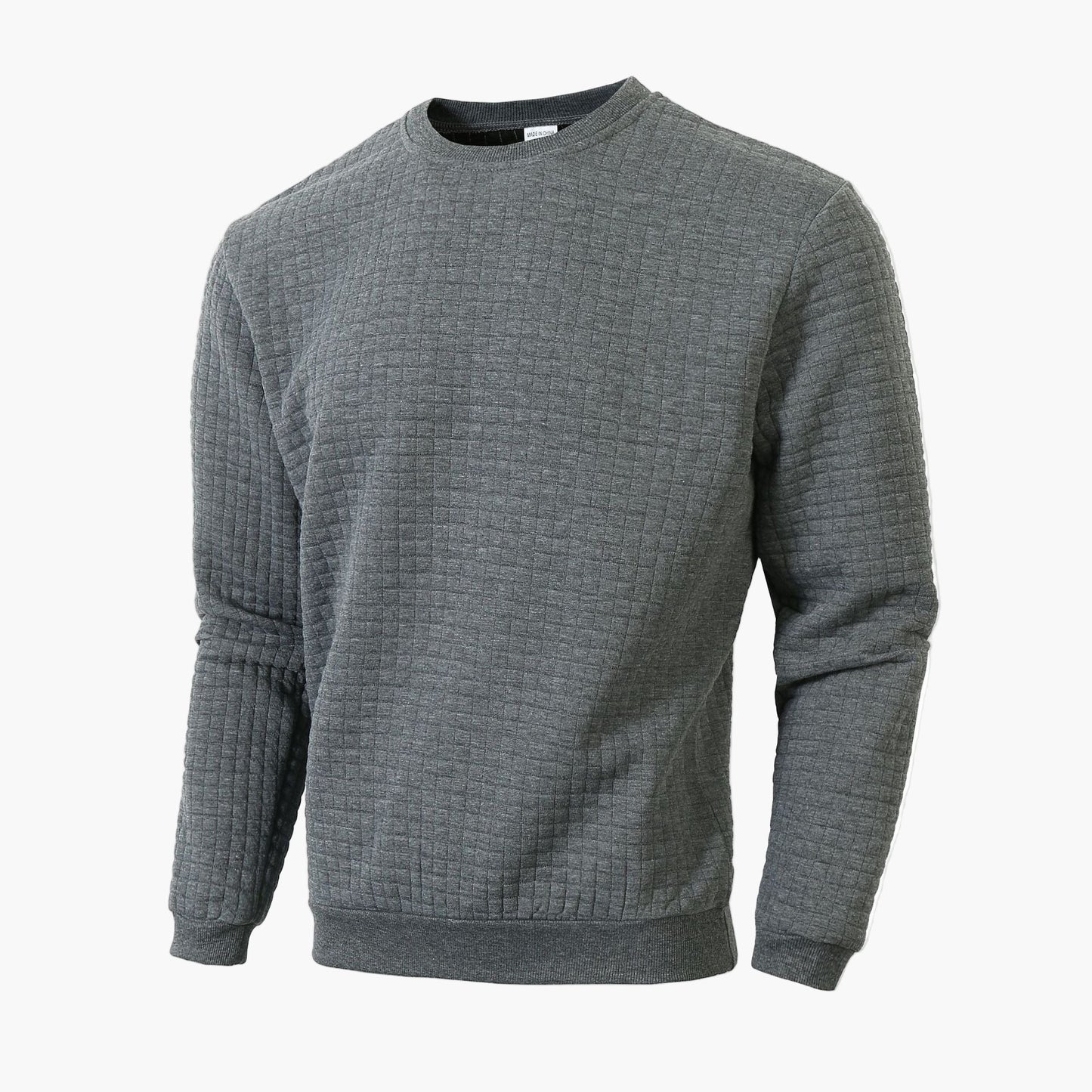 Men's sweatshirt with check pattern – Casual style for everyday and leisure