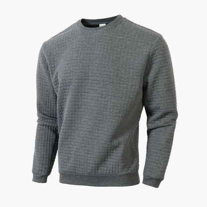 Men's sweatshirt with check pattern – Casual style for everyday and leisure