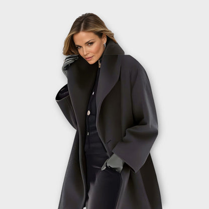 Women's Oversize Coat with Modern Lapel – Elegant Business & Everyday Look