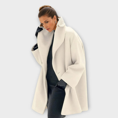 Women's Oversize Coat with Modern Lapel – Elegant Business & Everyday Look