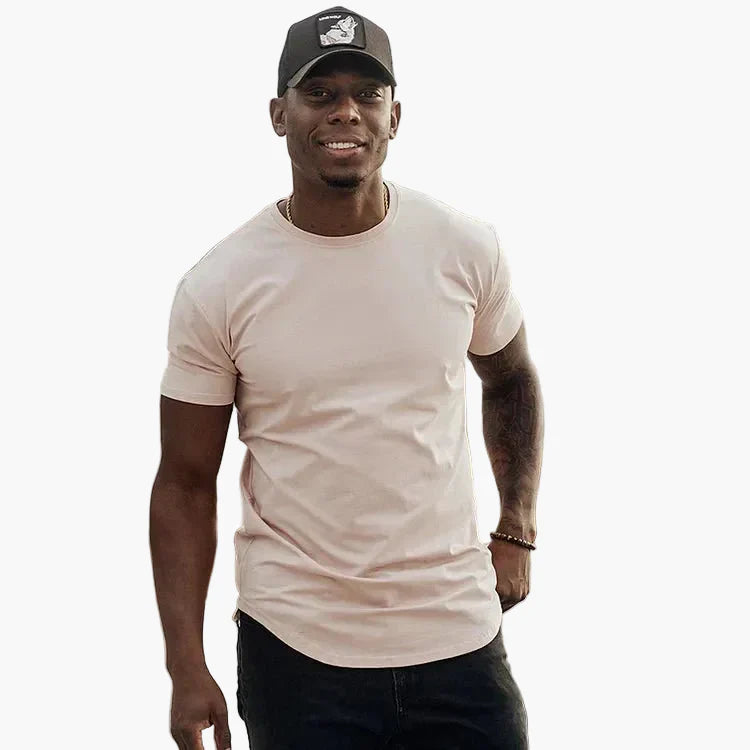 Men's Exercise Shirt Slim Fit – Athletic Muscle Shirt for Training & Leisure
