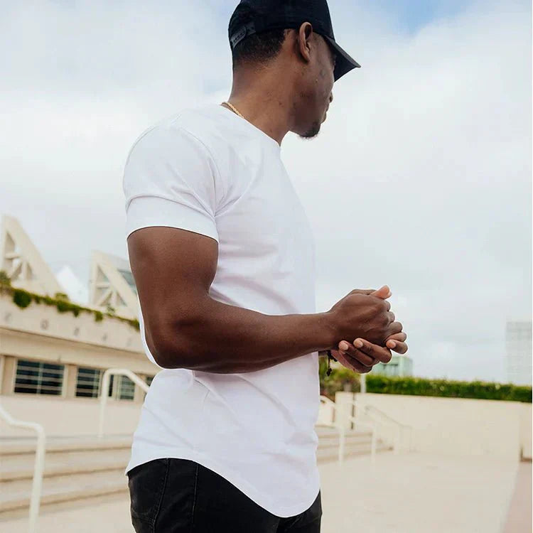 Men's Exercise Shirt Slim Fit – Athletic Muscle Shirt for Training & Leisure