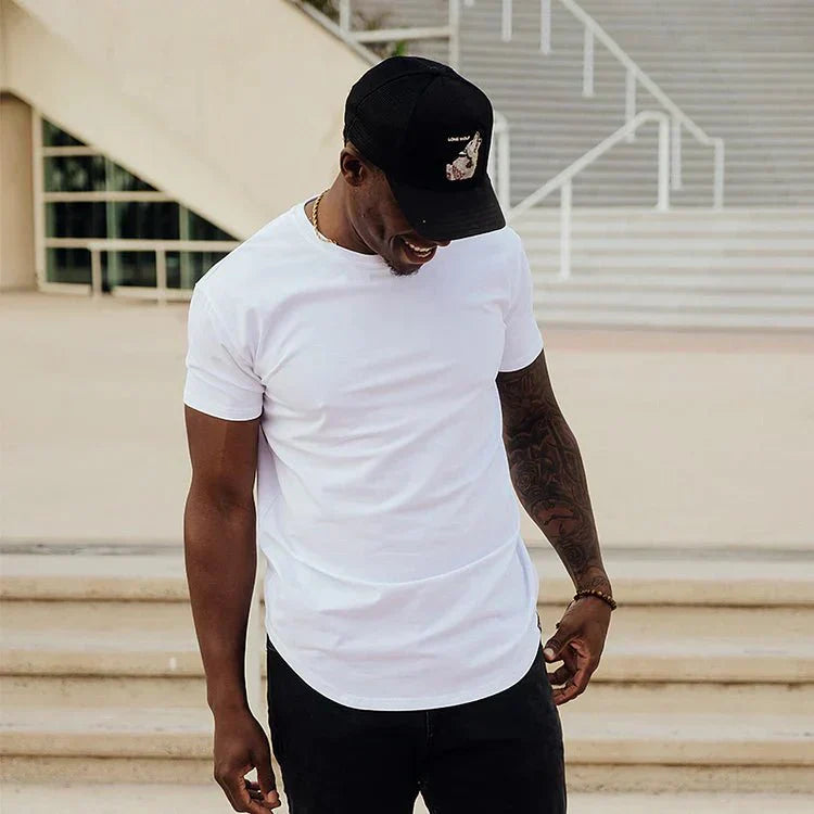 Men's Exercise Shirt Slim Fit – Athletic Muscle Shirt for Training & Leisure