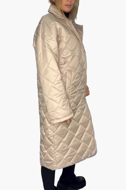 Damen Steppmantel mit Wendefunktion – Eleganter Wintermantel mit Leopardenprint und modernem Schnitt für Alltag & Freizeit