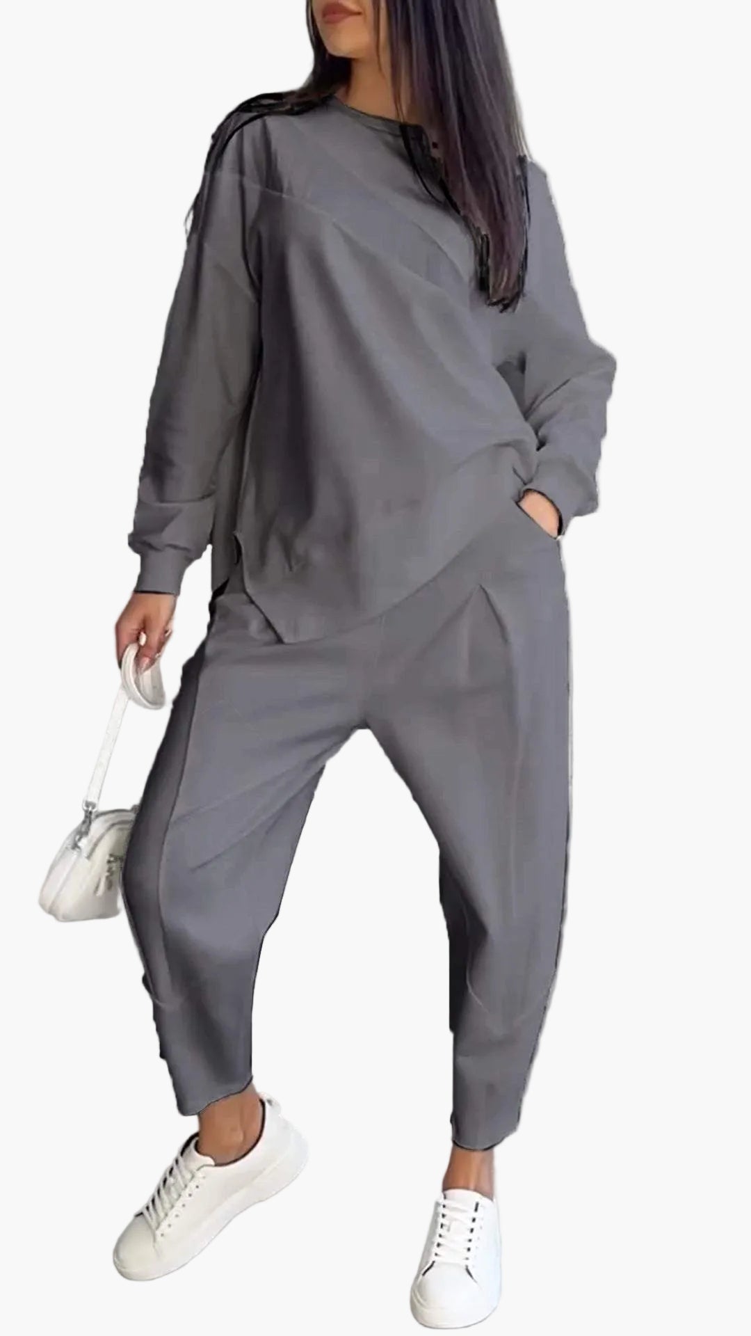 Damen Relaxed Style Freizeit Zweiteiler Set – Lässiges Outfit für Alltag, Reisen & Sport