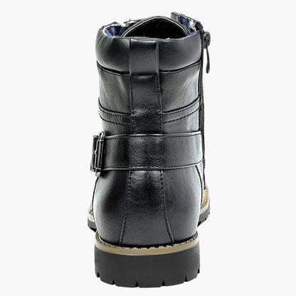 Herren Motorradstiefel Urban Style – Modische Schnürboots für Alltag und Freizeit