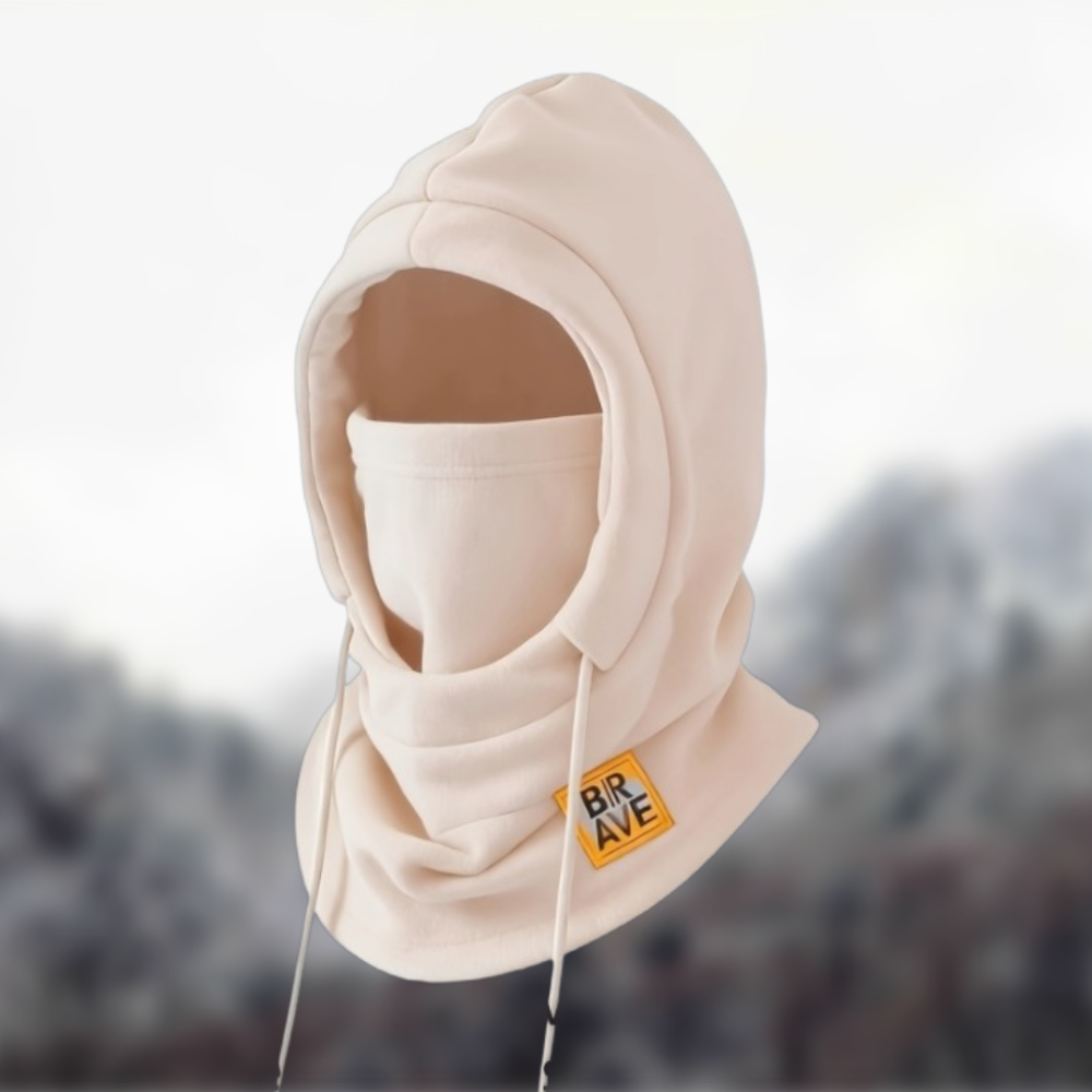 Fleece Balaclava Neck Warmer with Hood, Unisex Winter Face Mask