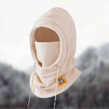 Fleece Balaclava Neck Warmer with Hood, Unisex Winter Face Mask