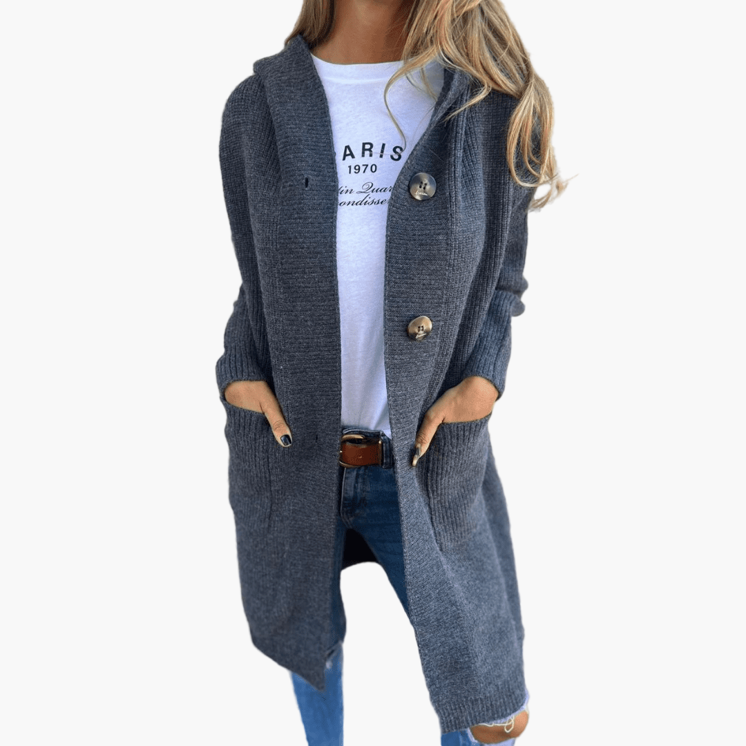 Damen Strick-Cardigan Lang – Eleganter Alltagsbegleiter für Freizeit und Büro
