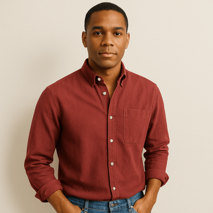 Men's Casual Shirt – Classic Style & Versatile Look for Everyday and Office