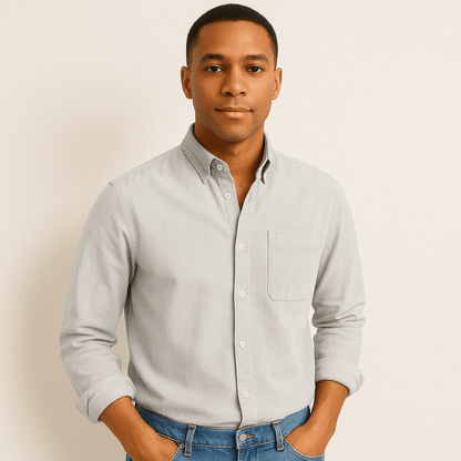 Men's Casual Shirt – Classic Style & Versatile Look for Everyday and Office