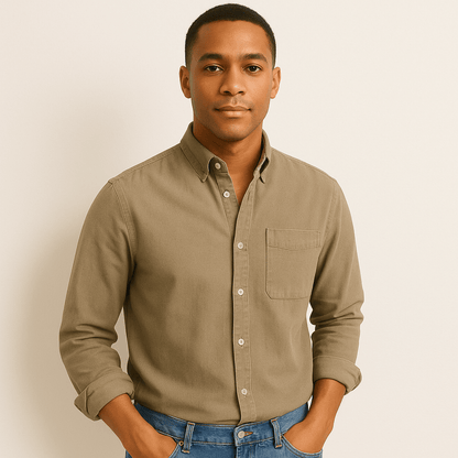 Men's Casual Shirt – Classic Style & Versatile Look for Everyday and Office