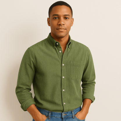 Men's Casual Shirt – Classic Style & Versatile Look for Everyday and Office