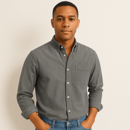 Men's Casual Shirt – Classic Style & Versatile Look for Everyday and Office