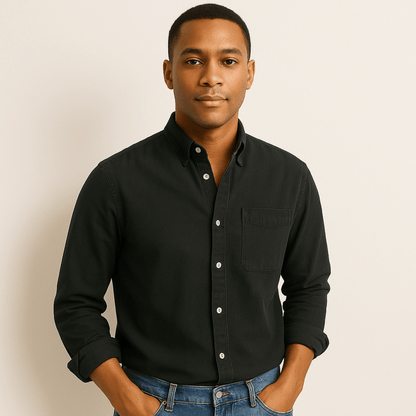 Men's Casual Shirt – Classic Style & Versatile Look for Everyday and Office