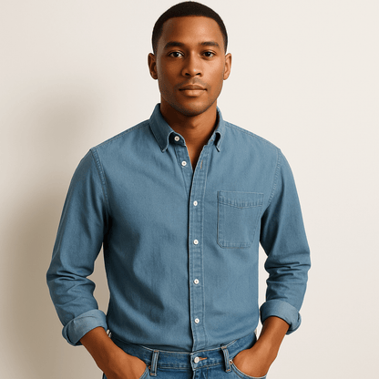 Men's Casual Shirt – Classic Style & Versatile Look for Everyday and Office