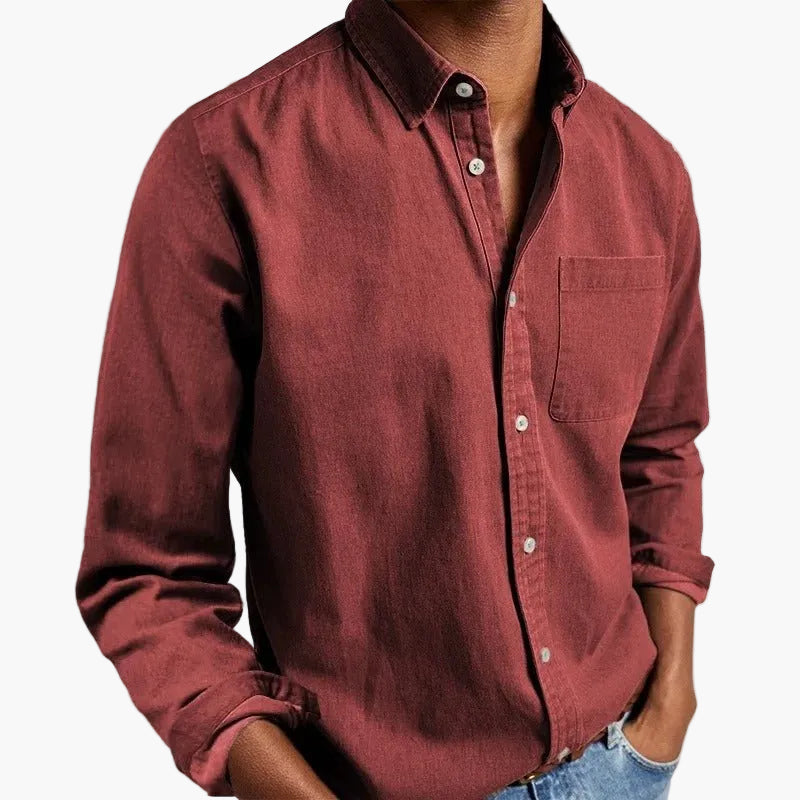 Men's Casual Shirt – Classic Style & Versatile Look for Everyday and Office