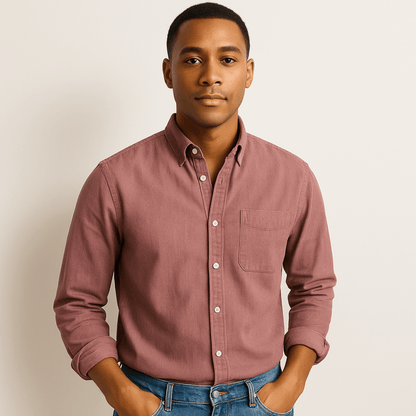 Men's Casual Shirt – Classic Style & Versatile Look for Everyday and Office