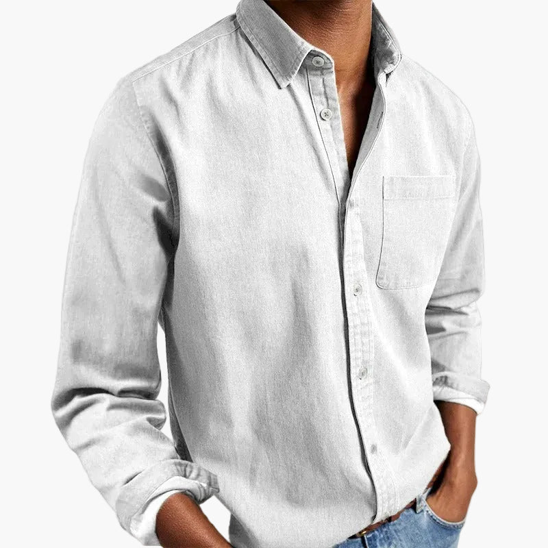 Men's Casual Shirt – Classic Style & Versatile Look for Everyday and Office