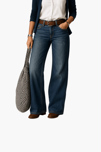 Women's wide-leg trousers for everyday and office – stylish casual pants with modern cut